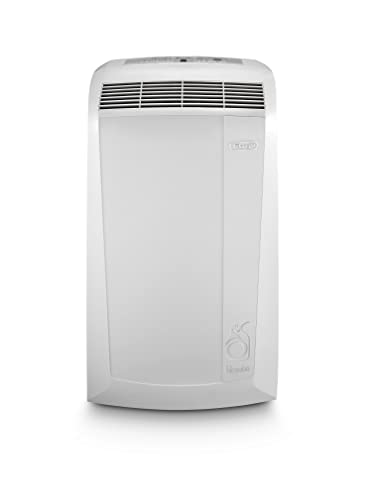 De'Longhi Pinguino PAC N82 Eco mobiles Klimagerät mit Abluftschlauch, Klimaanlage für Räume bis 80 m³, Luftentfeuchter, Ventilationsfunktion, 12h-Timer, Weiß
