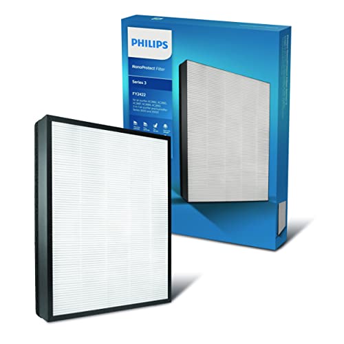 Philips Domestic Appliances Series 2000 NanoProtect-Filter – Aktivkohlefilter mit 24 Monaten Nutzungsdauer, entfernt Keime, Staub und Allergene (FY2422/30), Weiß