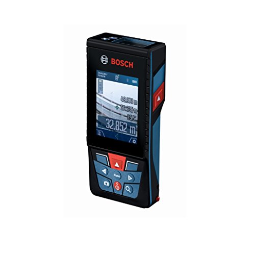 Bosch Professional Laser Entfernungsmesser GLM 120 C (Kamera, Bluetooth-Datentransfer, max. Messbereich: 120 m, Micro-USB-Kabel & Ladegerät, Trageschlaufe, Schutztasche)