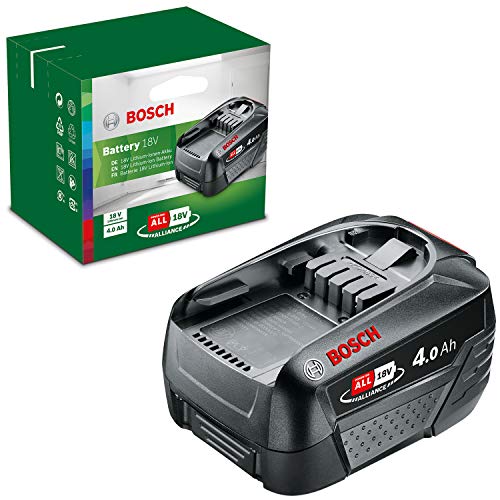 Bosch Home and Garden Akku Pack PBA 18V 4.0Ah W-C (18 Volt System, 4.0Ah Batterie Akku, im Karton), 1600A011T8, 4 Ah
